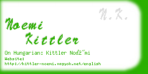 noemi kittler business card